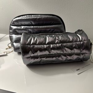 Conair metallic make up bags.